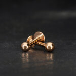 Piercing Labret - Stahl - Rosegold