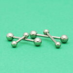 Piercing Stab - Stahl - Silber - 1.2mm