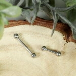 Piercing Stab - Stahl - Silber - 1.6mm