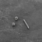Piercing Stab - Stahl - Silber - 1.6mm