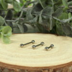 Piercing Stab - Stahl - Silber - 1.6mm