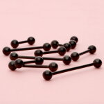 Piercing Stab - Stahl - Schwarz - 1.2mm