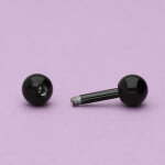 Piercing Stab - Stahl - Schwarz - 1.6mm