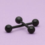 Piercing Stab - Stahl - Schwarz - 1.6mm