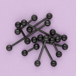 Piercing Stab - Stahl - Schwarz - 1.6mm