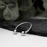 Piercing Hufeisen - Stahl - Silber - 1.0mm