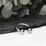 Piercing Hufeisen - Stahl - Silber - 1.6mm