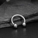 Piercing Hufeisen - Titan - Silber - 1.6mm