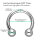 Piercing Hufeisen - Titan - Silber - 1.6mm