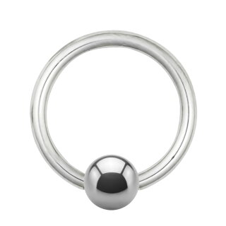 Piercing Klemmring - Stahl - Silber - 1.0mm