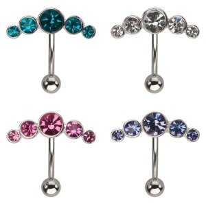 Piercing Banane - Kristallbogen