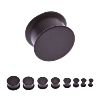 Silikon Plug - Schwarz 20 mm