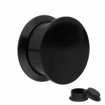 Classic Plug - Gewinde - Schwarz 16 mm