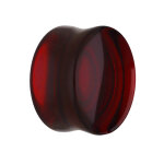 Glas Plug - Rot 12 mm