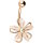 Piercing Banane - Blume - Weiß